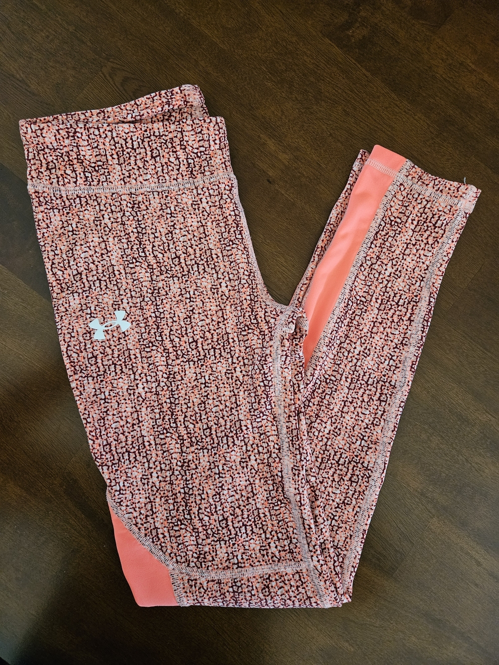 EUC Under Armour Youth Speckle Print Athletic Leggings